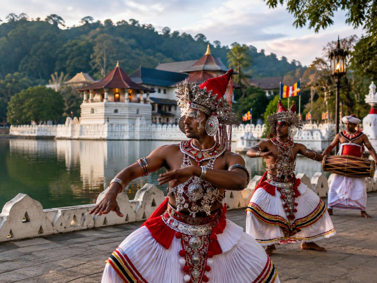 Traditional cultural performance in Kandy